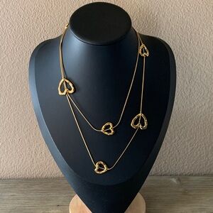 Elegant Gold Heart Necklace